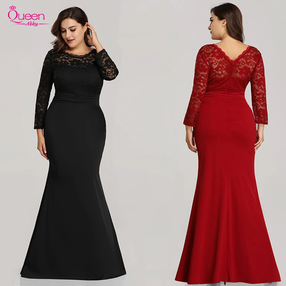 2020 Новое модное вечернее платье Русалка с высоким воротом черное Длинные