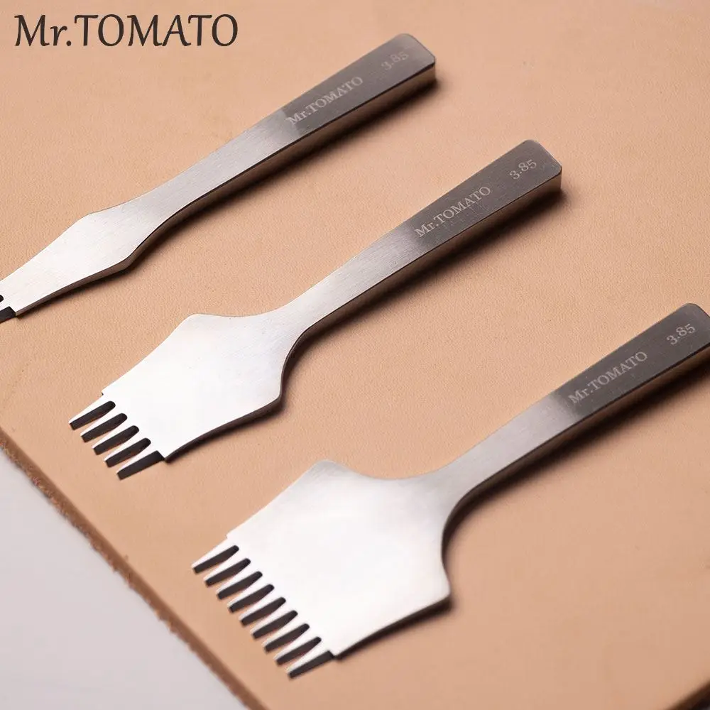 Mr tomato upgrade Leather Stitching French style Punch Chisel Hole Punches Tools Set Craft Polished Prongs Lacing Stitch DIY | Дом и сад