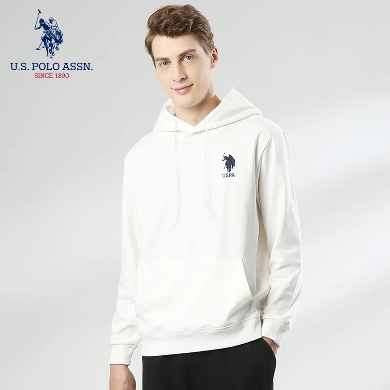 Классический свитер с капюшоном в стиле U.S.Polo Assn. Для мужчин и женщин модный