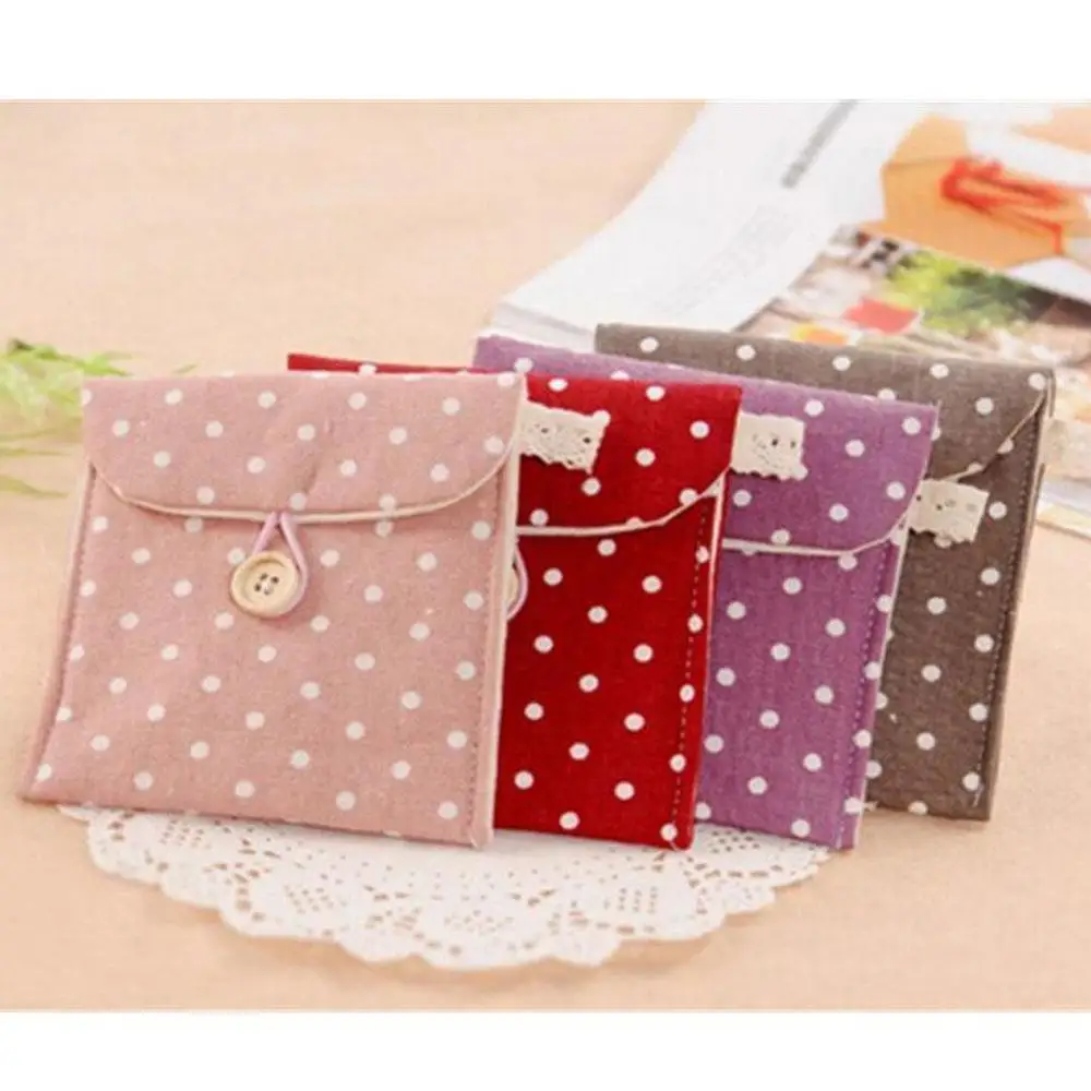 Фиолетовые гигиенические салфетки тампоны личный держатель легкая сумка