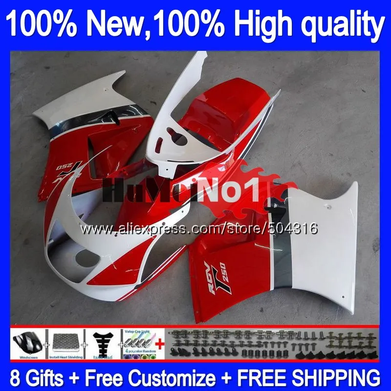 

Корпус для SUZUKI RGV250 SAPC VJ22 RGV-250 VJ21 41MC.68 VJ 22 RGV 250 1992 1993 1994 1995 92 93 94 95 96 белые, красные обтекатели