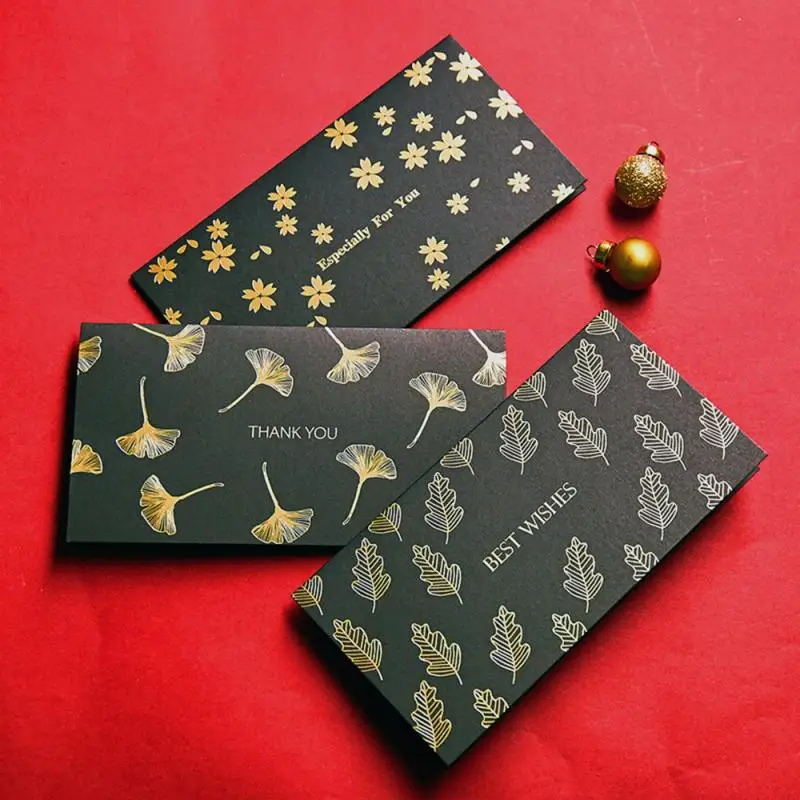 

High Grade Name Card Business Card Hot Stamping Thank You Card Embossing Free Design Universal Thanks Blessing Small Card