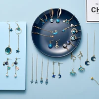 christmas present korean new blue star earrings for woman dream asymmetric tassel earrings %d1%81%d0%b5%d1%80%d1%8c%d0%b3%d0%b8 %d0%b6%d0%b5%d0%bd%d1%81%d0%ba%d0%b8%d0%b5 butterfly small hoop e