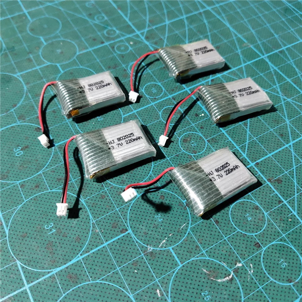 1S Lipo батарея 802025 3 7 V 220mah PH1.25 разъем для радиоуправляемого дрона мини