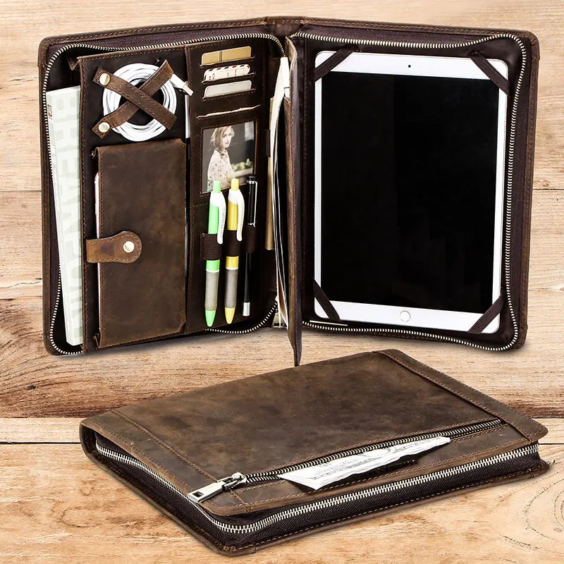 Apple Ipad Pro Case Dust Cover Leather 10.5 Pen Groove Zipper Multi-function Flat Leather Case