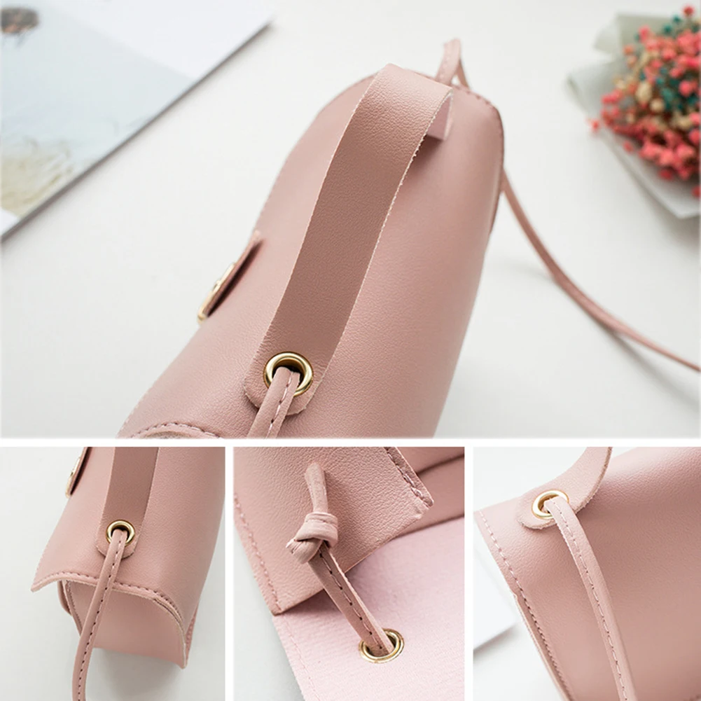 Винтажная мини сумка из искусственной кожи женская на замке маленькая через