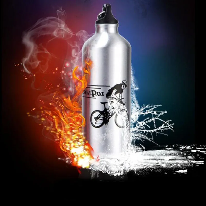 Бутылка для воды 500 мл велосипедная бутылка алюминиевый сплав спорта на открытом