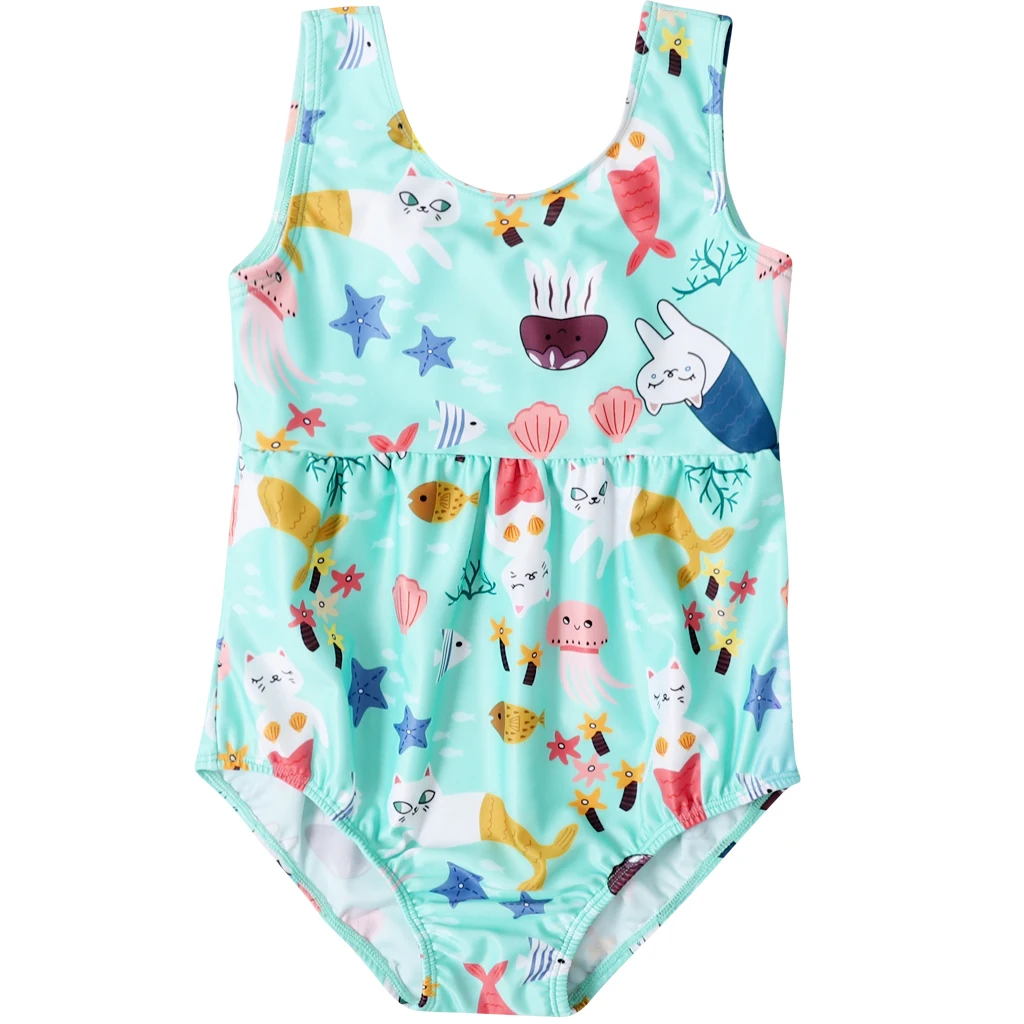Новинка 2020 года купальный костюм для маленьких девочек слитный купальник