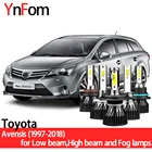 YNFOM комплект светодиодных фар для Toyota Avensis T22 T25 T27 Verso M2 Ipsum 1997-2018 ближний свет, дальний свет, противотуманные фары, автомобильные аксессуары