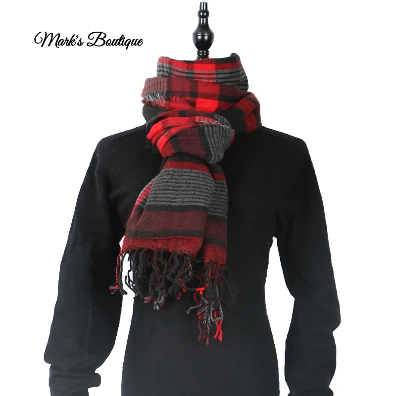 2019 новый осенне-зимний треугольный шарф для женщин клетчатые теплые кашемировые