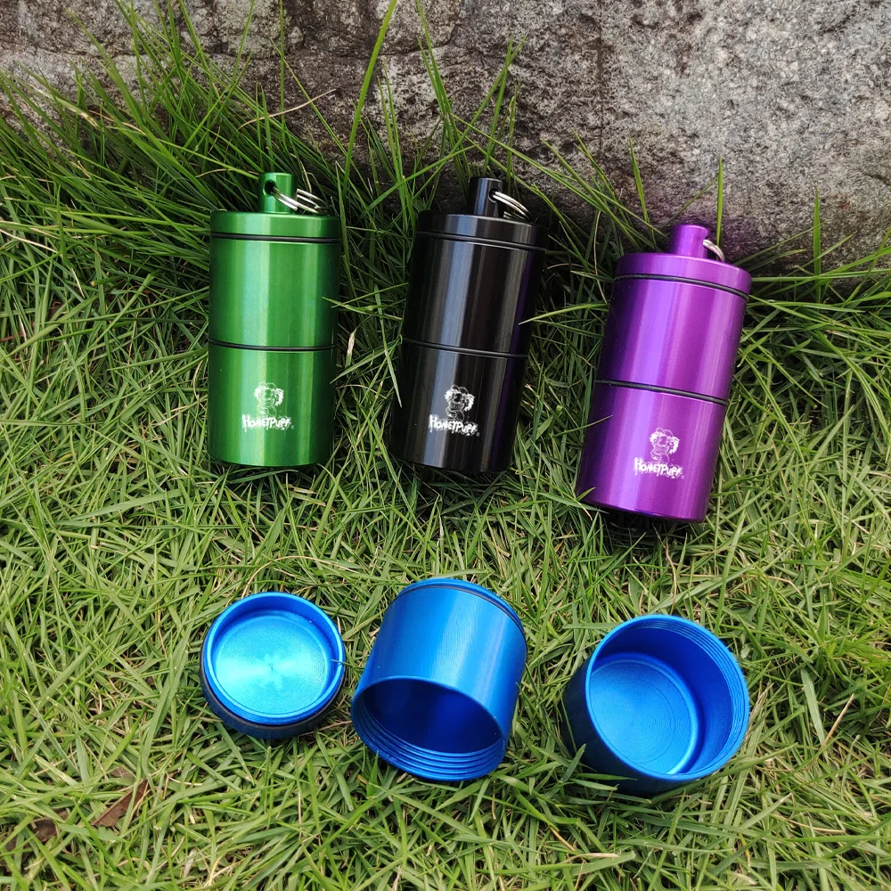HONEYPUFF Stash Jar-герметичный устойчивый к запаху алюминиевый контейнер с 2 слоями для