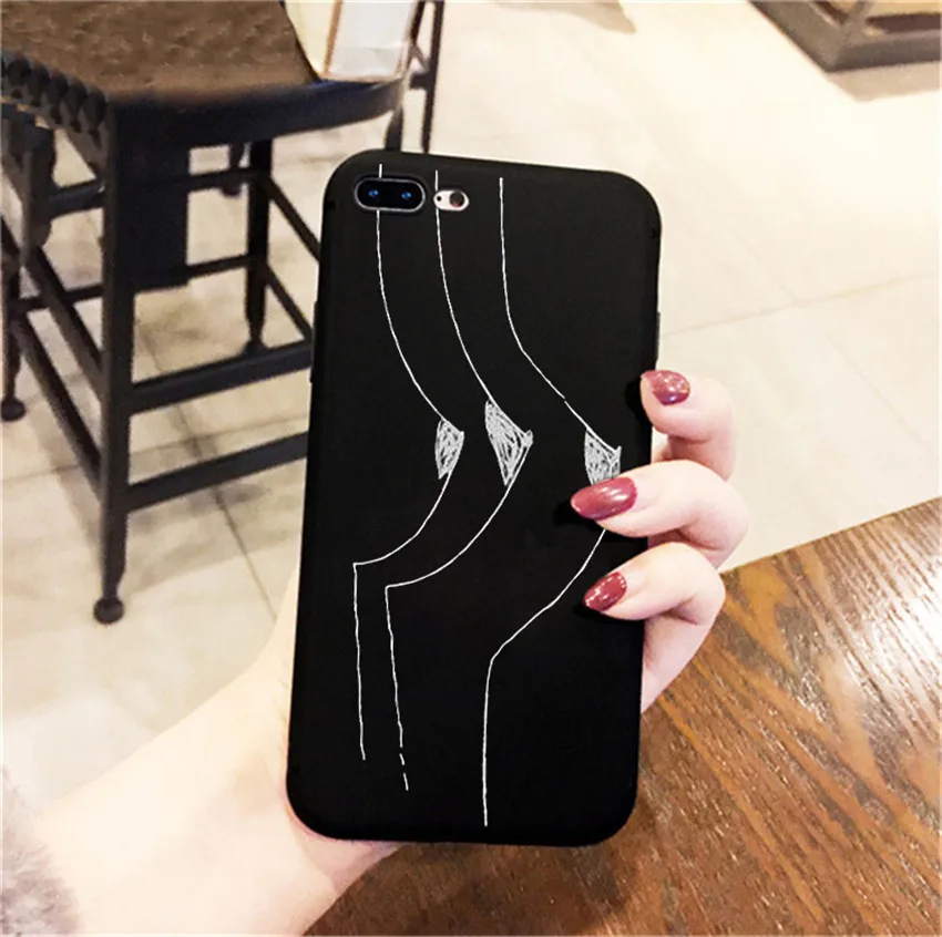 HSR-23262 Забавный абстрактный художественный чехол с линиями для iphone 7 8 6 6s 11 pro plus чехол Модный чехол для телефона s мультяшный женский чехол для iphone X XS MAX - Цвет: HSR-23262