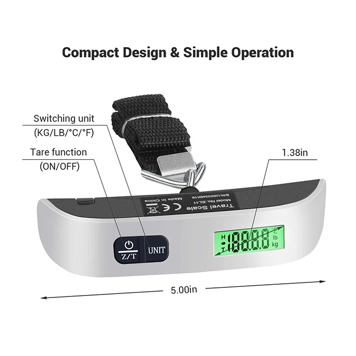 Заводские многофункциональные электронные весы для багажа портативные