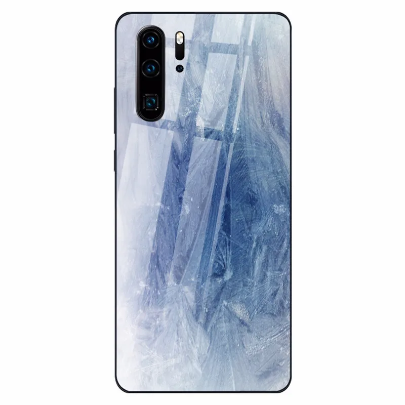 03 Цветной мраморный чехол для телефона huawei P30 P20 Lite Shookproof закаленное стекло чехол для mate 20 Lite Honor 9 10 Lite 8X MAX Nova 3 - Цвет: 03
