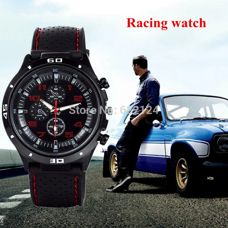 

Men's High Quality Silicone Band Watch Black 3 Eyes Quartz Wrist Watches Men Fashion Casual Sport Male Clock zegarek meski 2019