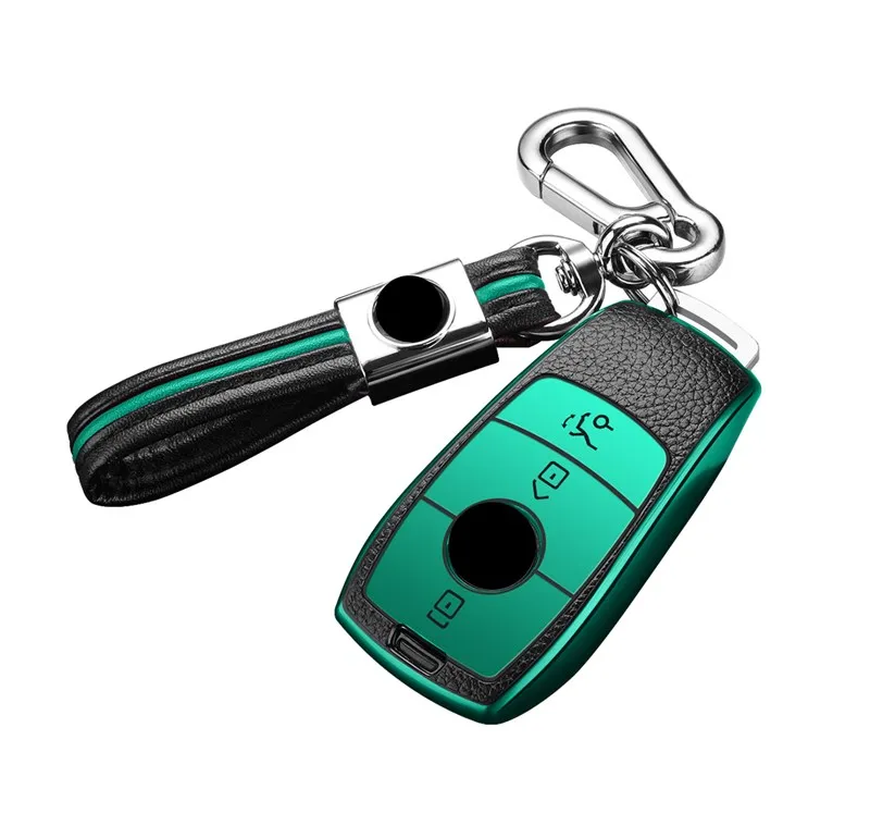 Карбоновые автомобильные чехлы для ключей Mercedes Benz New E Class E200 E260 E300 E320 W213