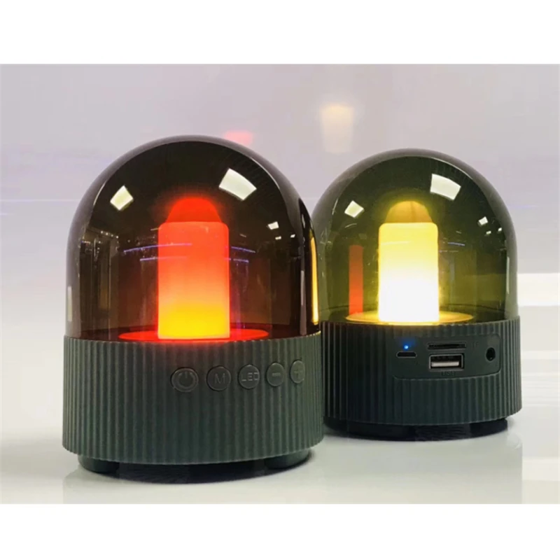 

Nostalgic Nightlight Bluetooth Speaker Retro LED Colorful Light Bulb Wireless Speakers USB Charge Bedroom Lamp Support TF Card