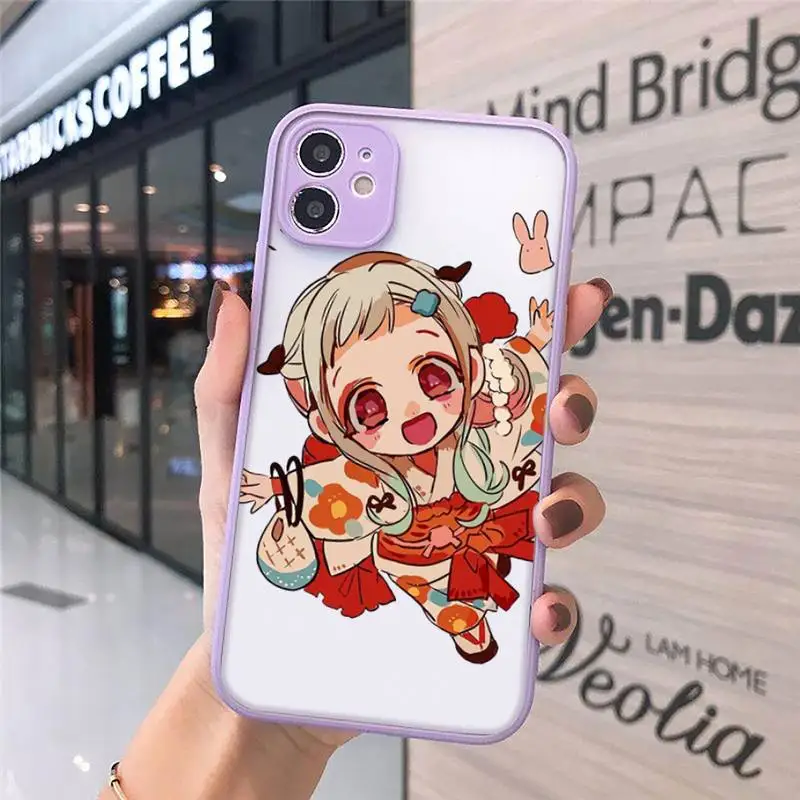 

Toilet bound Hanako kun Anime luxury Phone Cases shellmatte transparent For iphone 7 8 11 12 plus mini x xs xr pro max cover