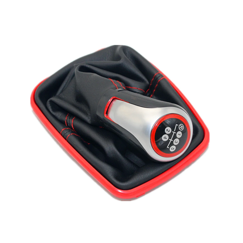 5 Speed 12mm Hole Car Gear Stick Shift Knob With Leather Boot For VW Golf 4 MK4 gti 1998 1999 2000 2001 2002 2003 2004 2005 2006 |