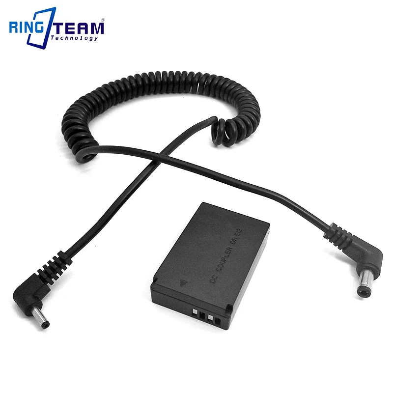 

DR-E12 DC 5.5x2.5mm 7.2V-8.4V Power Bank Cable + Battery Connector LP-E12 Coupler for Canon EOS M M2 M10 M50 M100 Digital Camera