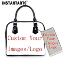 Набор женских сумок INSTANTARTS, сумки через плечо с логотипом на заказ, 2 шт.