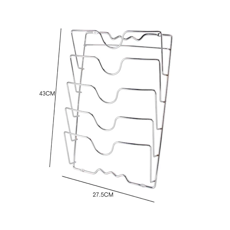 

MOM'S HAND Kitchen Tool 5 Layer Anti-fall Metal Drying Pan Pot Rack Cover Lid Rest Stand Spoon Holder