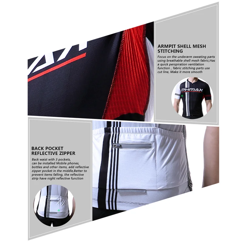 

PHMAX Summer Cycling Jersey Bike Wear Clothes Breathable Mountian Bicycle Clothing Maillot Ropa Ciclismo Cycling Clothing
