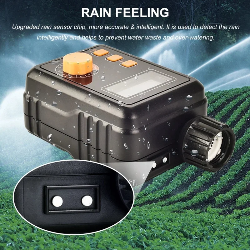

Automatic Irrigation Timer Electronic Irrigation Regulator Screen Sprinkler Controller 9 Separate Timing Programs