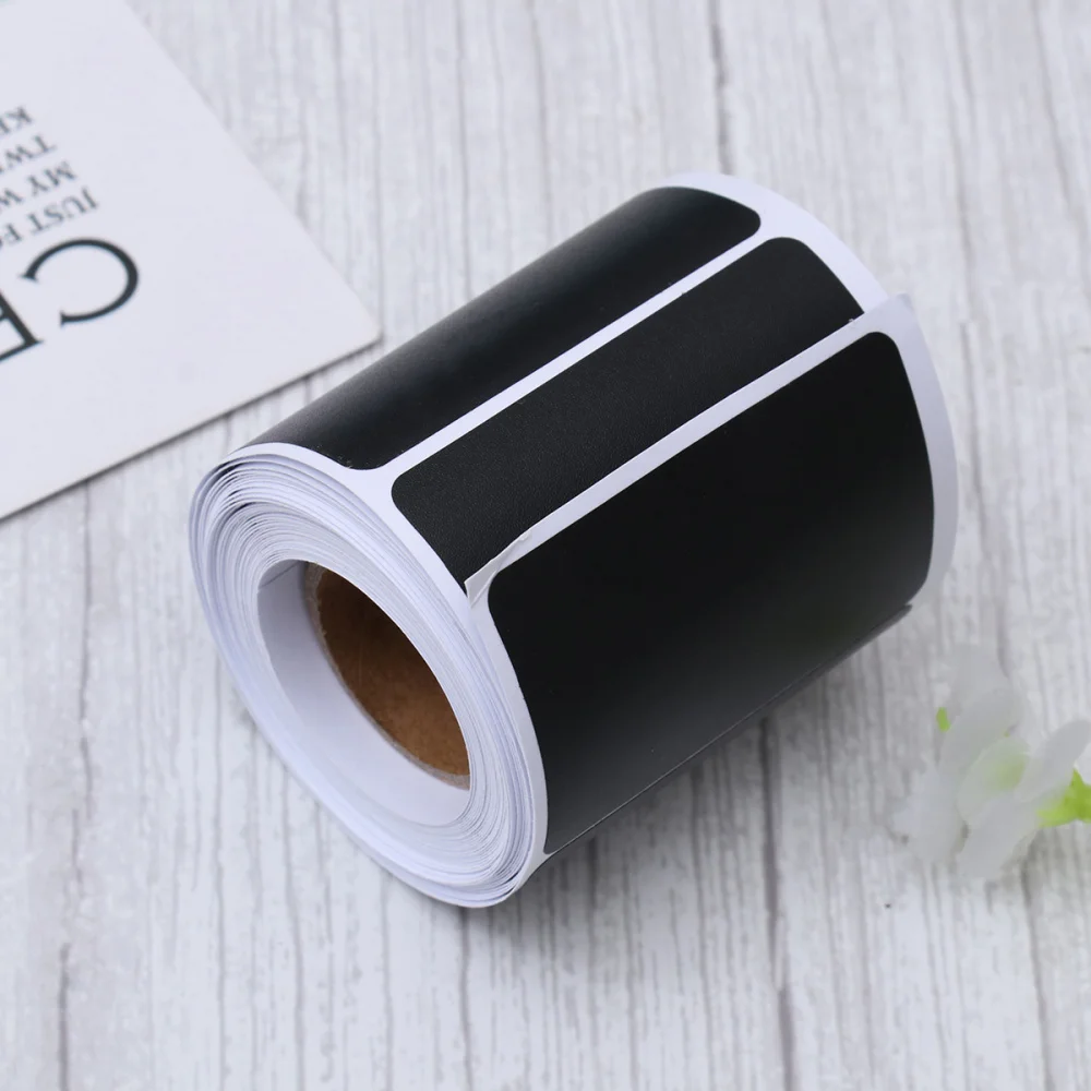 

120 Stick Writable Name Stickers Eco-friendly PVC Waterproof Chalkboard Labels Reusable Removable Pantry Labels for Home Kitchen