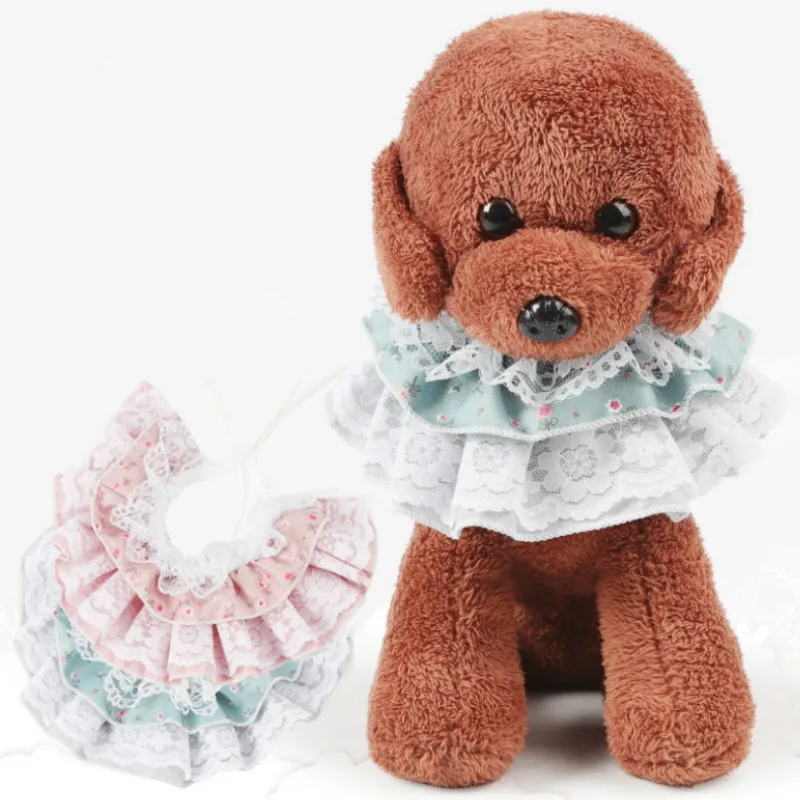 Товары для домашних животных ошейник собак многослойный кружевной Цветочный