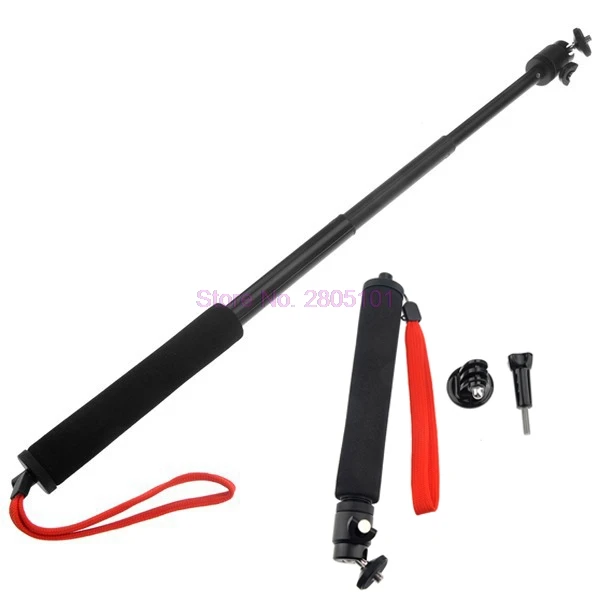 50 шт. Ручной Телескопический штатив для GoPro Hero 1/2/3|monopod with tripod|extendable polemonopod telescopic |