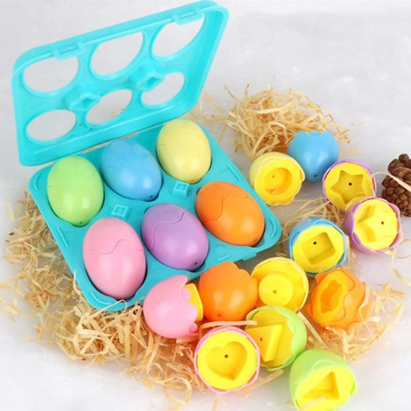 

6 шт., детские развивающие игрушки-яйца