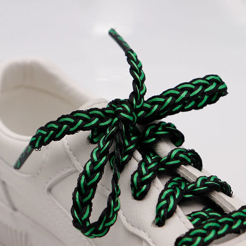 

Weiou Lace 7MM For Girl's Exquisite Handmade Bracelet Bright Green Canvas Shoe String Ponytail Type Cordones изи буст кроссовки