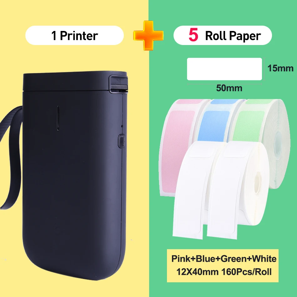 

Niimbot Portable Mini Bluetooth Label Printer Pocket Wireless Thermal Label Printer inkless For Mobile Phone Android iOS D11