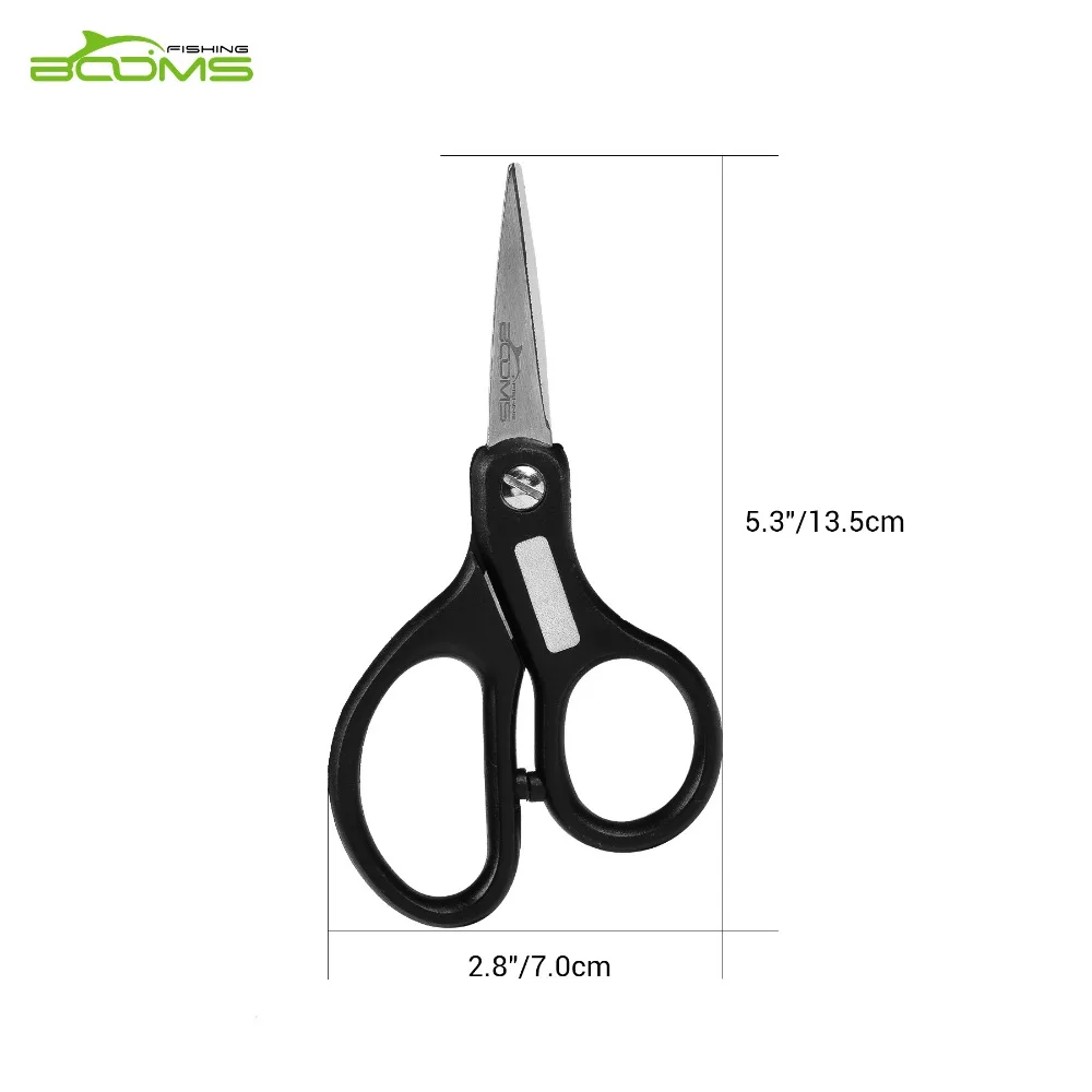 Booms Fishing S01 ножницы для рыбной ловли из нержавеющей стали инструмент для стрижки лески Супер острое лезвие для резки плетеной лески