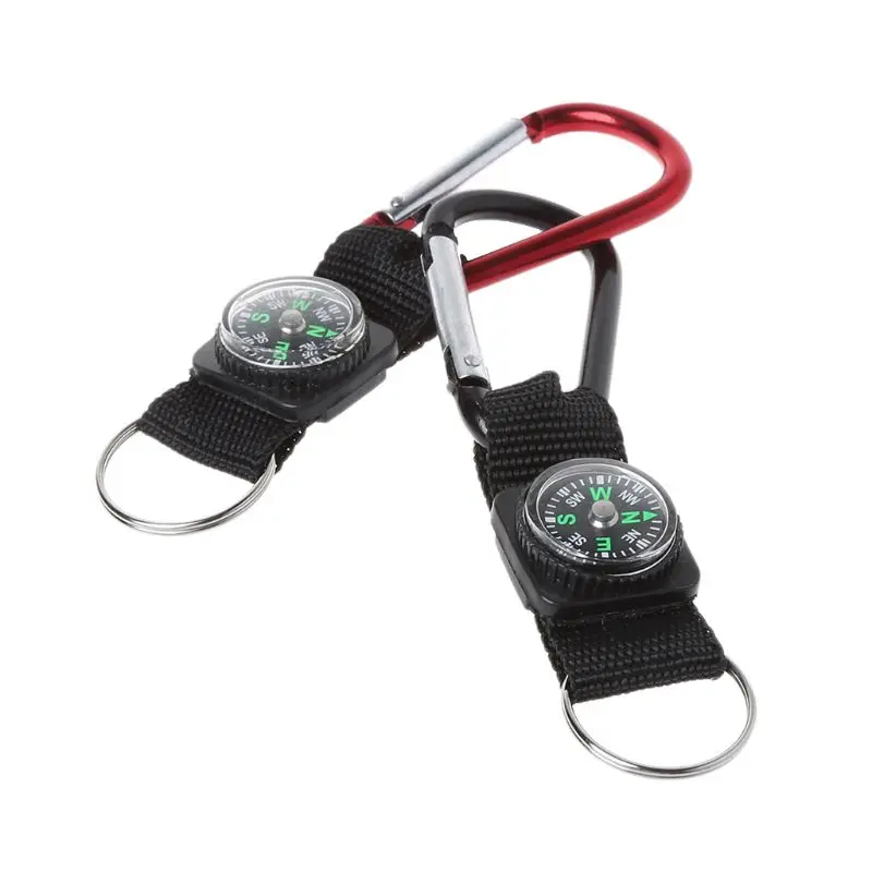 Открытый спортивный брелок компас для кемпинга альпинистский походный Карабин