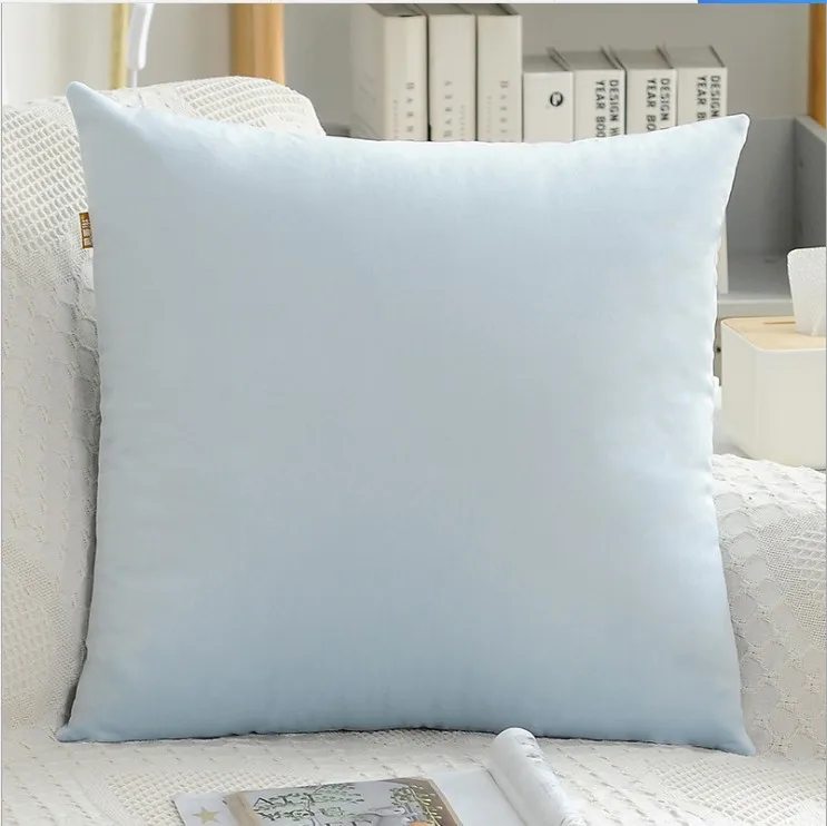 light blue Синий Розовый супер мягкий бархат декоративная подушка для дома обложка серый зеленый велюровая Подушка домашняя декоративная наволочка 30x50 см - Цвет: light blue
