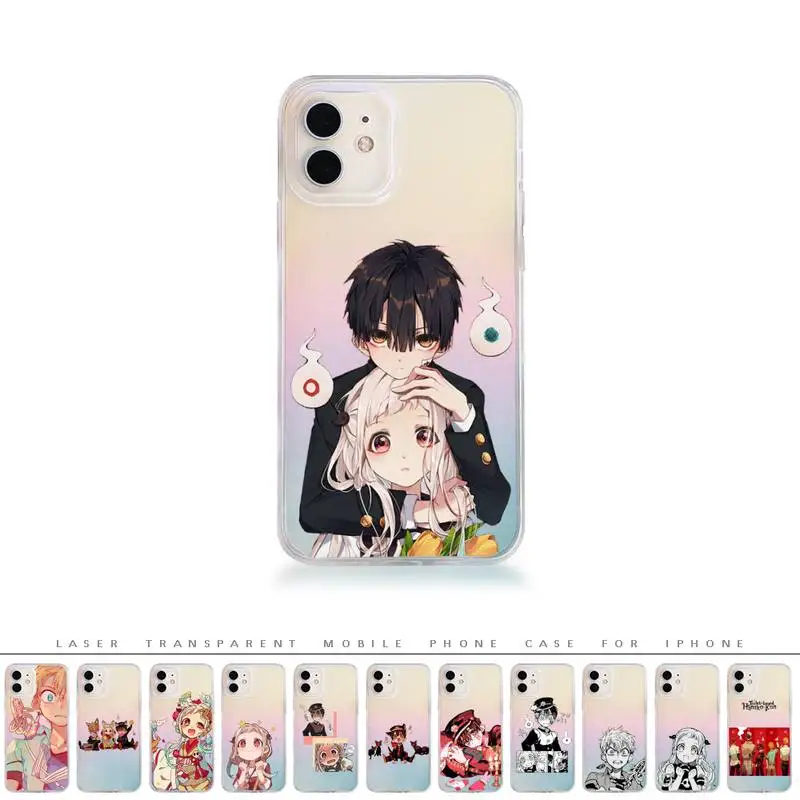 Чехол yashiro nene для телефона лазерный Прозрачный чехол iPhone 11 12 pro mini 7 8 Plus X XS Max HUAWEI P30