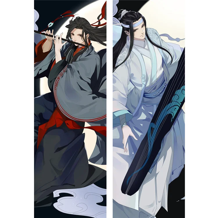 

Наволочка с рисунком аниме Modaozushi, обнимающая подушка для тела, чехол для Fujoshi BL Otaku Подушка «Dakimakura»