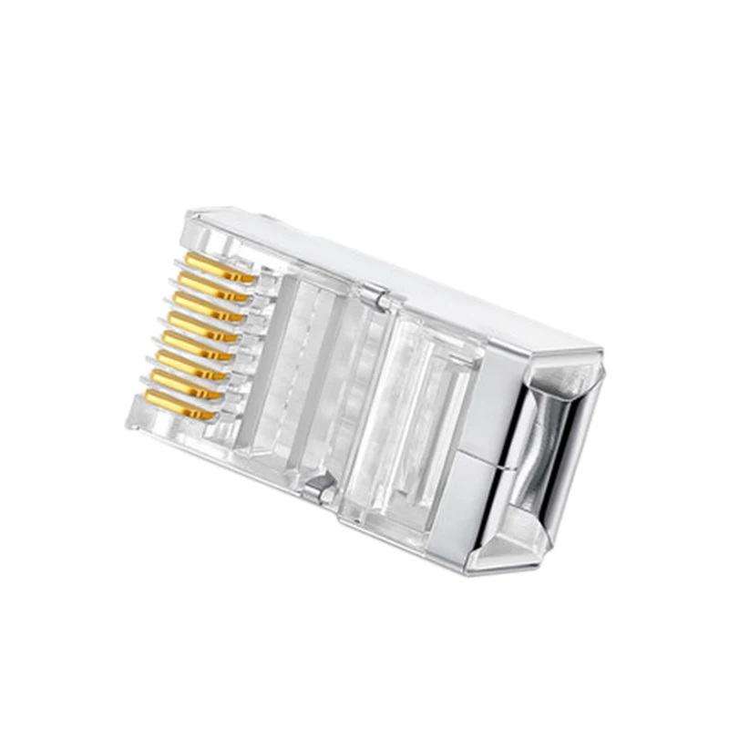 100 шт. Cat6 FTP RJ45 8P8C экранированный модульный разъем кабеля Ethernet сетевой кабель с
