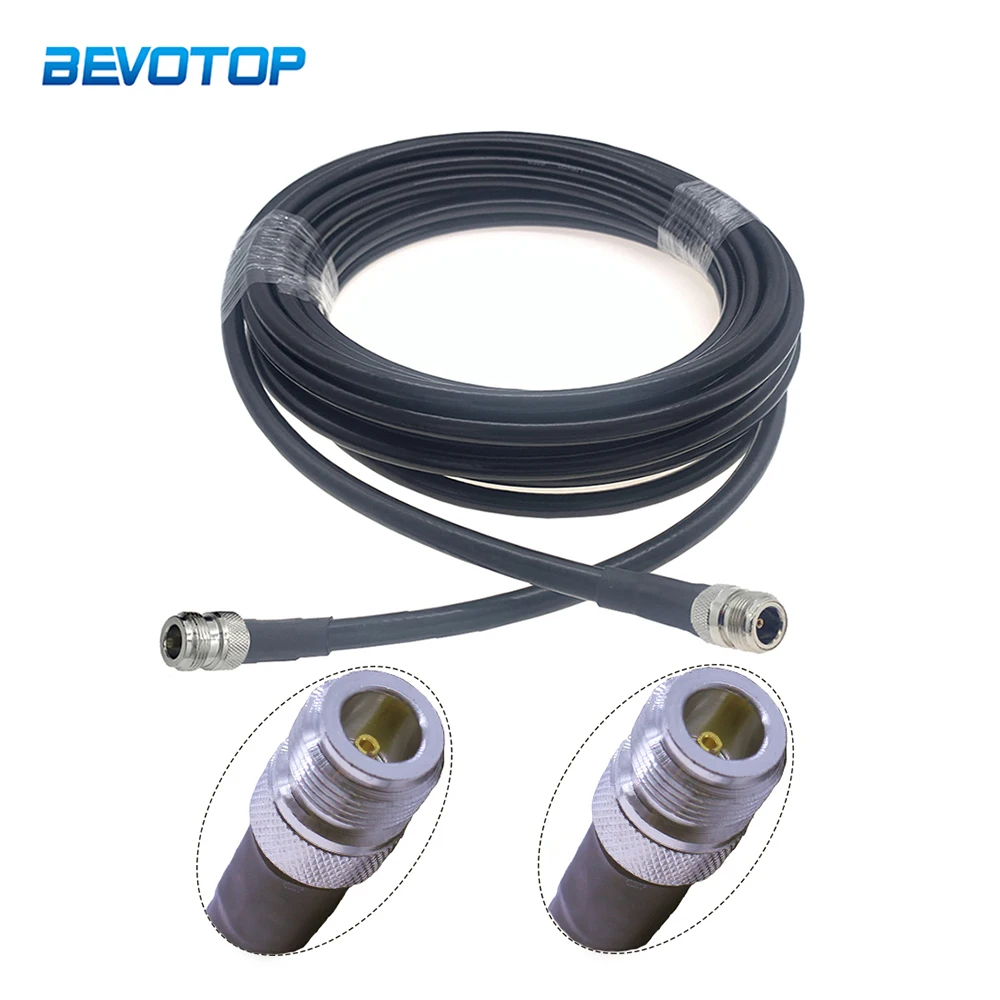 

LMR400 N Female to N Female Connector Cable RF Coaxial Pigtail Antenna Cable Low Loss 50-7 Jumper 50cm 1m 2M 3m 5m 10m 15M 20M