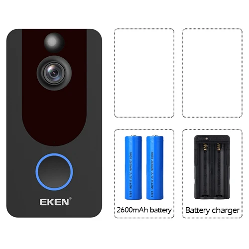 OP2 Умный IP 1080P телефон дверной звонок камера для квартиры ИК сигнализация беспроводной безопасности домофон wifi видео дверь от eken V7 - Цвет: OP2