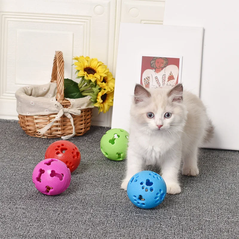 

Pet Cat Toy Rubber Ball Catnip Interactive Toy Bite Resistant Cat Ball Toy Cat Accessories Supplies Pet Educational Supplies