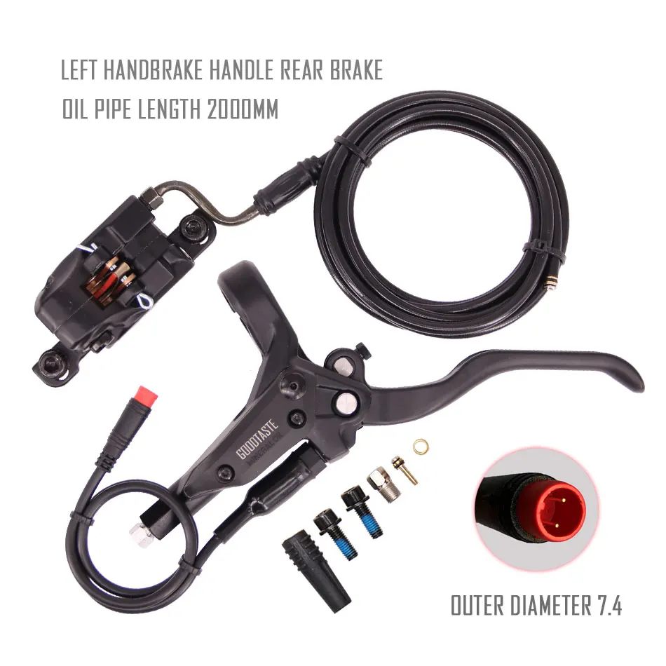 Electric bicycle oil pressure brake scooter split long pipe adjustable price electric car disc Right | Спорт и развлечения