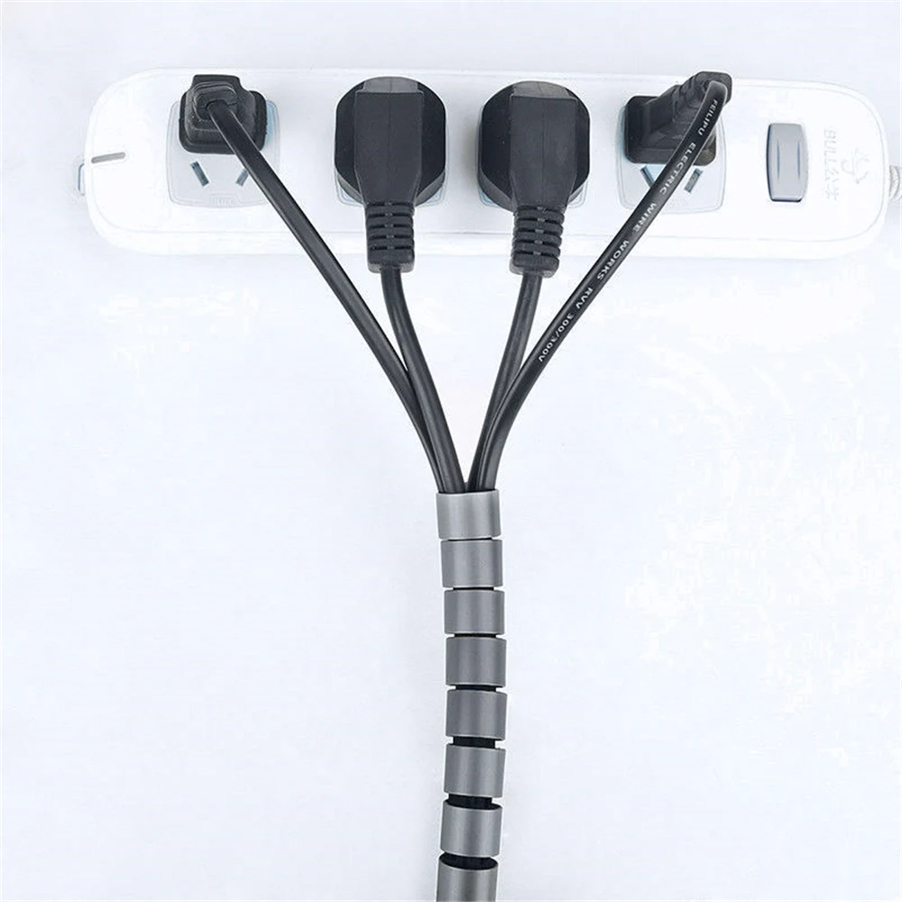 Новинка 2 метровый спиральный органайзер для проводов гибкий соединения