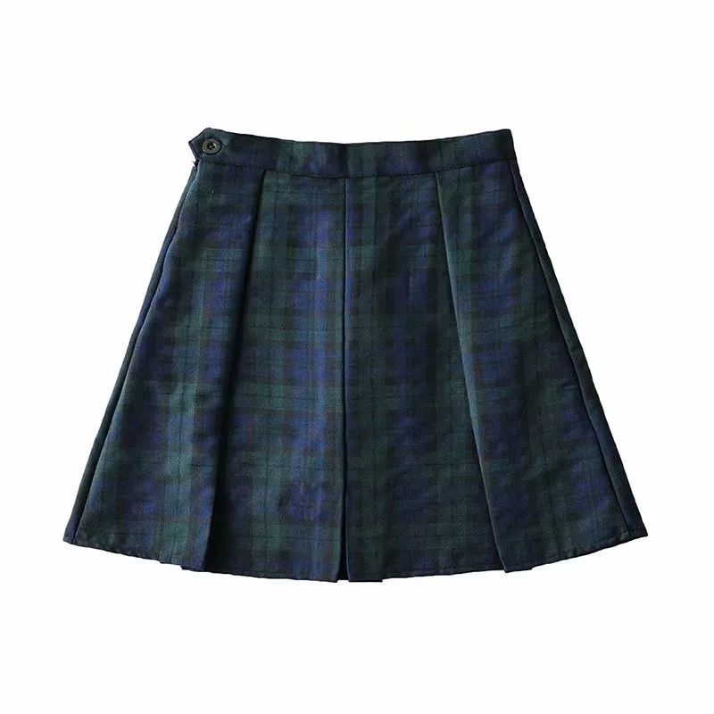

Skirts Women 20212021 Summer Women's Pleated Skirt Skirt with Safety Pants Preppy Style Skirt