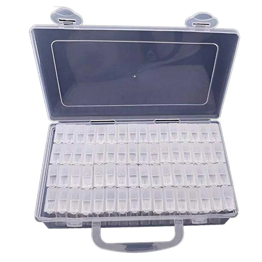 Органайзер для хранения 64 слота алмазная вышивка инструмент алмазной живописи