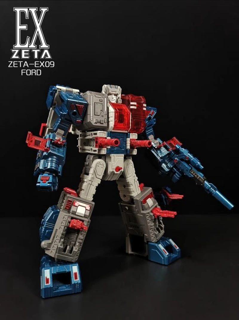 Transformation ZETA-EX09 FORD Ford Transformer KingG1 Big Mac Electroplated Color Limited Edition Gift doll deformation robot | Игрушки и