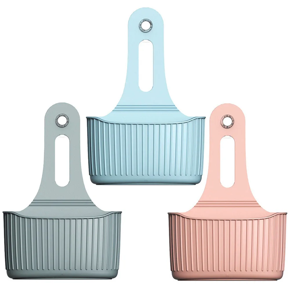 

Sink Rack Durable Suction Hanging Basket Soap Sponge Brush Holder Container Bathroom Storage Drain Bag Home Kitchen Organizer