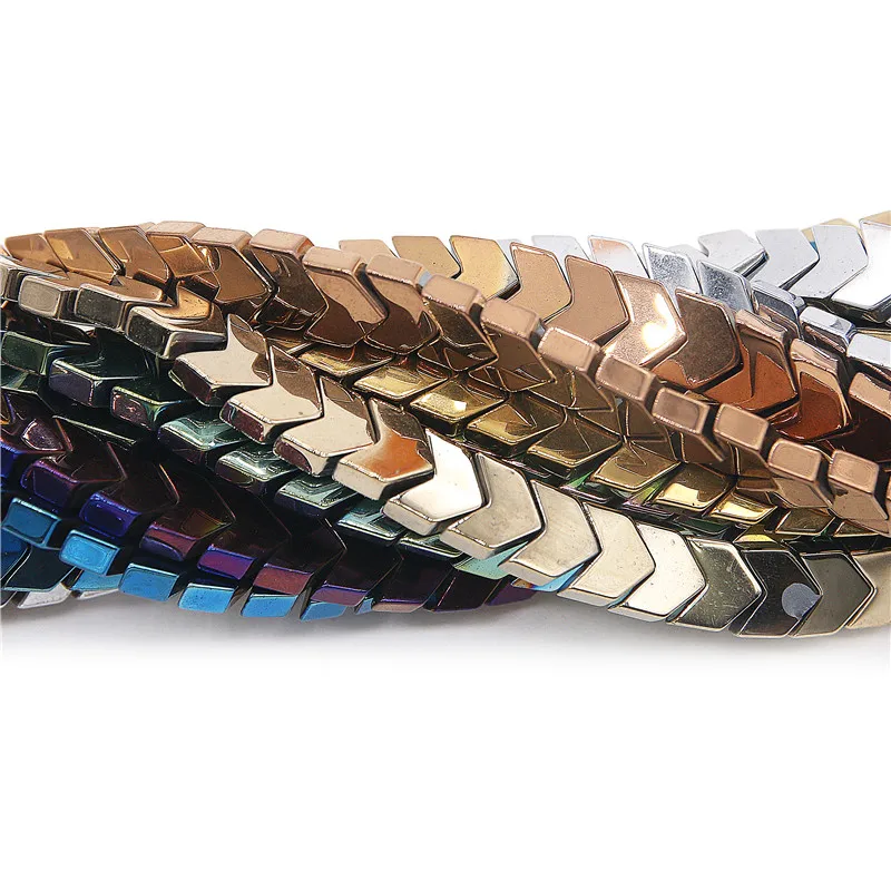 

Multi-Color Electroplated Hematite Beads Arrow Size 6x6mm Material For Making Jewelry Accessories Bracelet Craft Findings